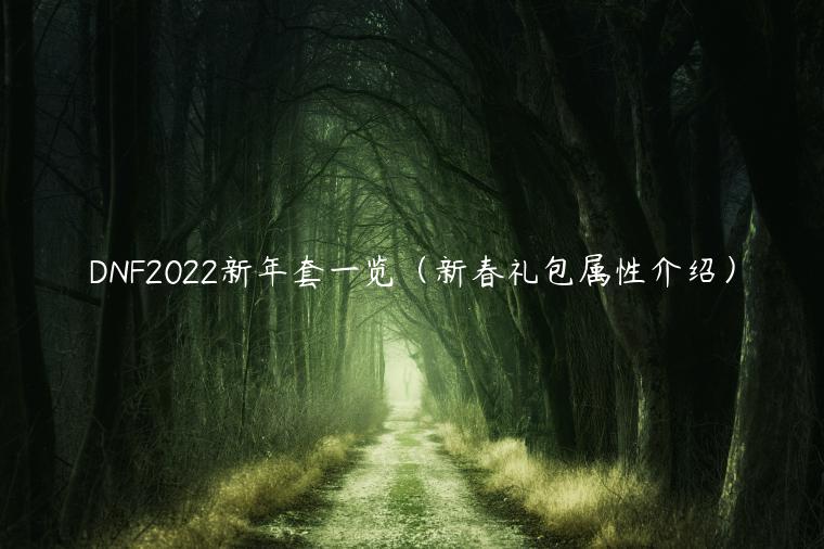 DNF2022新年套一览（新春礼包属性介绍）