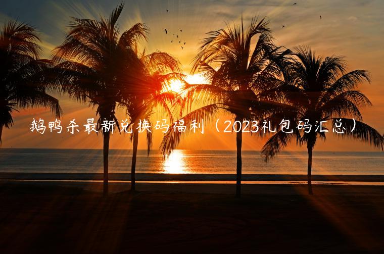 鹅鸭杀最新兑换码福利（2023礼包码汇总）