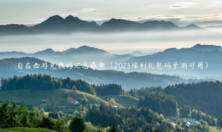 自在西游兑换码汇总最新（2023福利礼包码亲测可用）