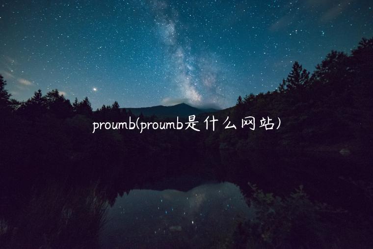 proumb(proumb是什么网站)